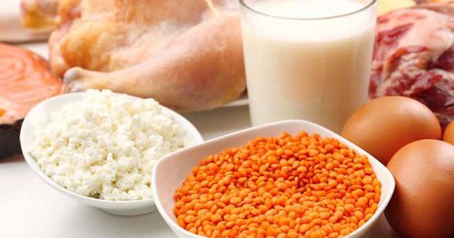 Productos que contienen proteínas